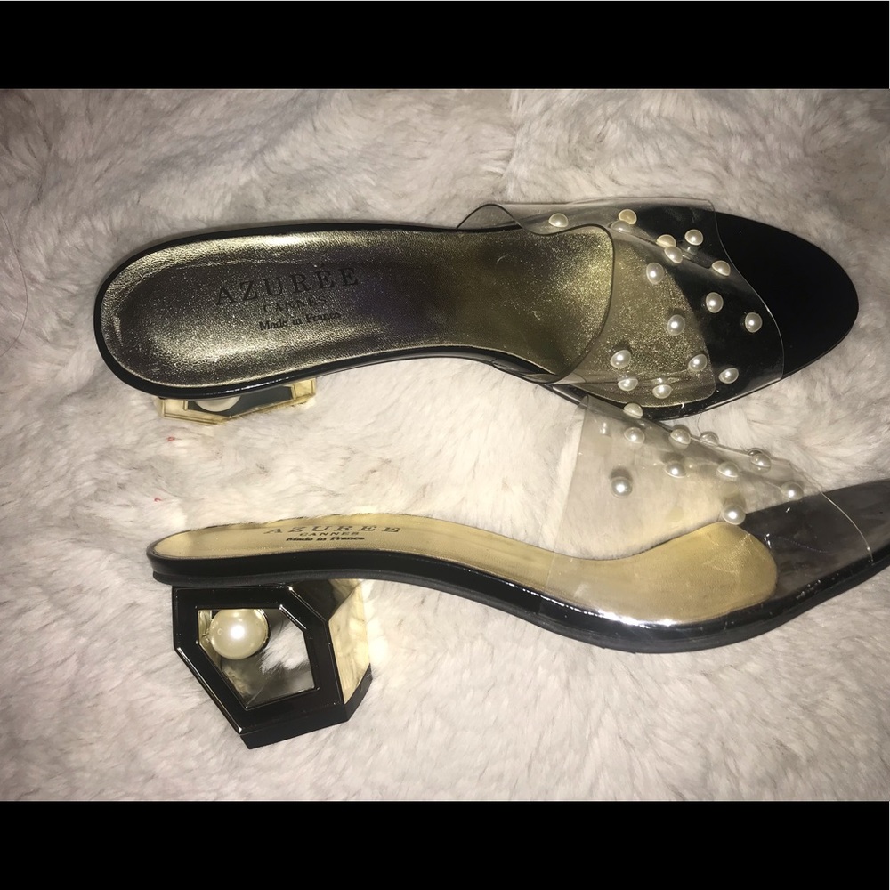 Luxurious Azuree Cannes pearl sandals
